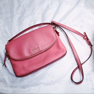 Kate Spade Peach Salmon Pink Crossbody Bag Purse